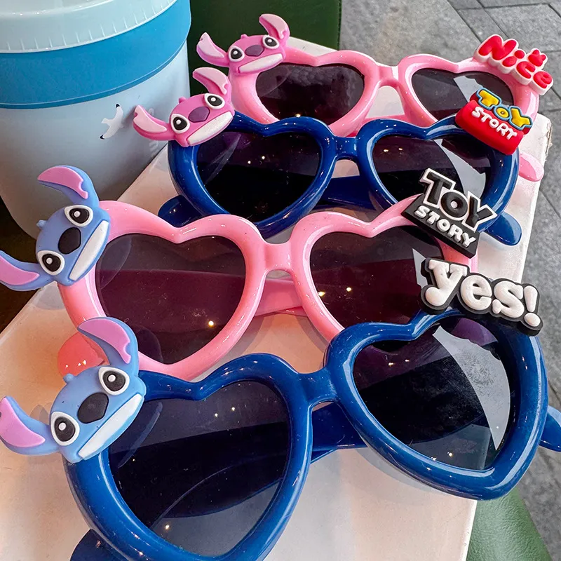 Cartoon Alien Puppy Polarized Sunglasses for Kids – UV Protection Baby Sun Glasses, Stylish Toddler Eyewear with Cute Dog Design, Trendy Shades for Girls